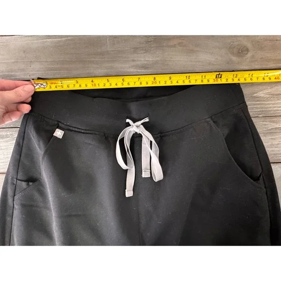 FIGS Zamora Jogger Scrub Pants Womens Black FIONx Slim Fit Cargo Pocket Small - Picture 8 of 11